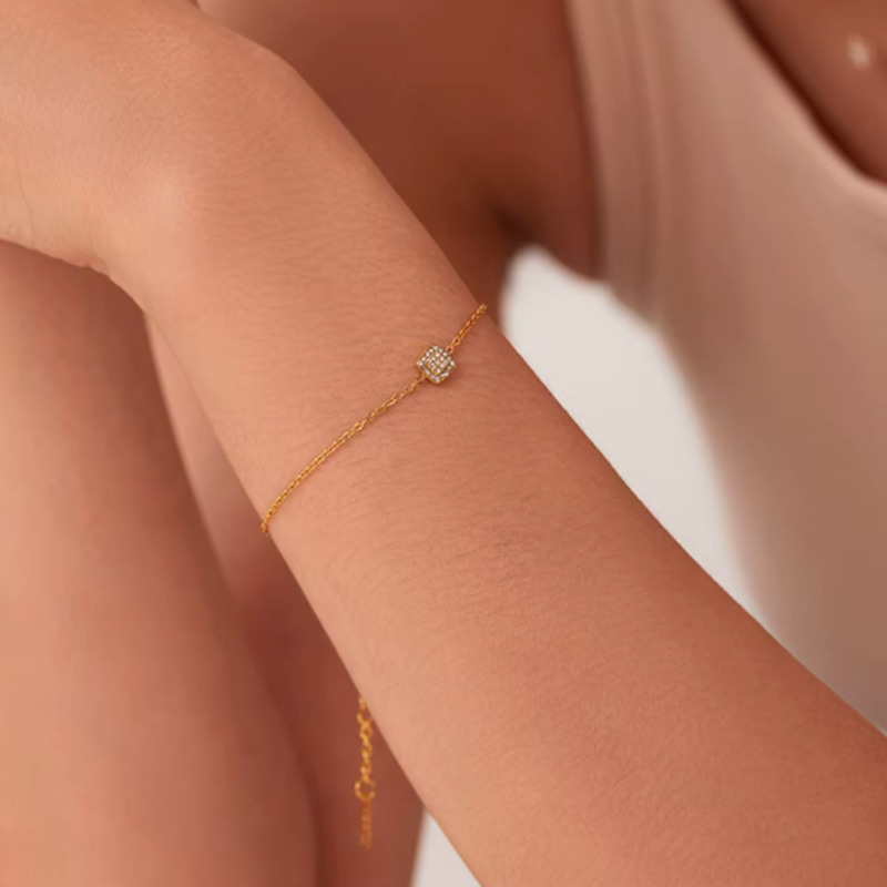 Pulseiras Brilhantes em Aço Inoxidável