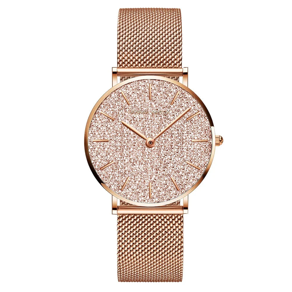 Relógio Glamoroso Feminino em Aço Inox