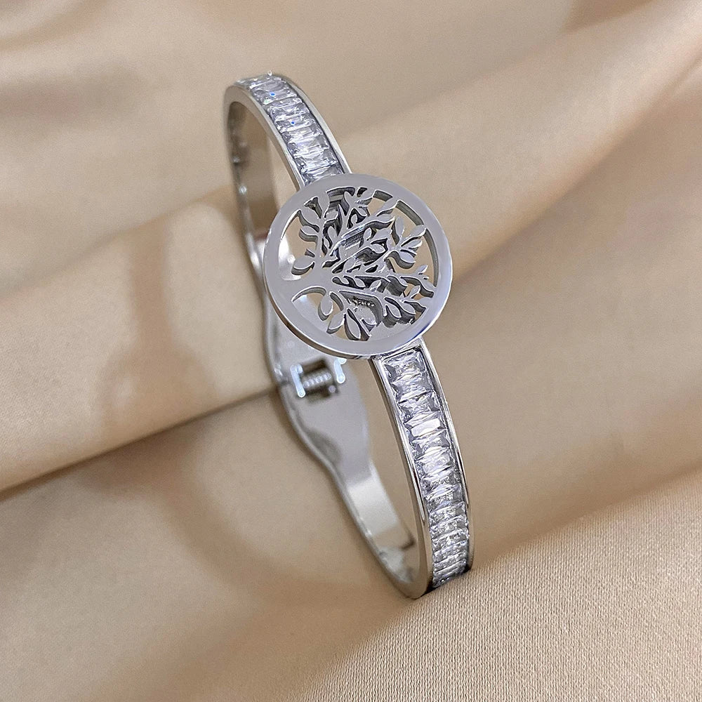 Pulseira Rígida de Árvore da Vida