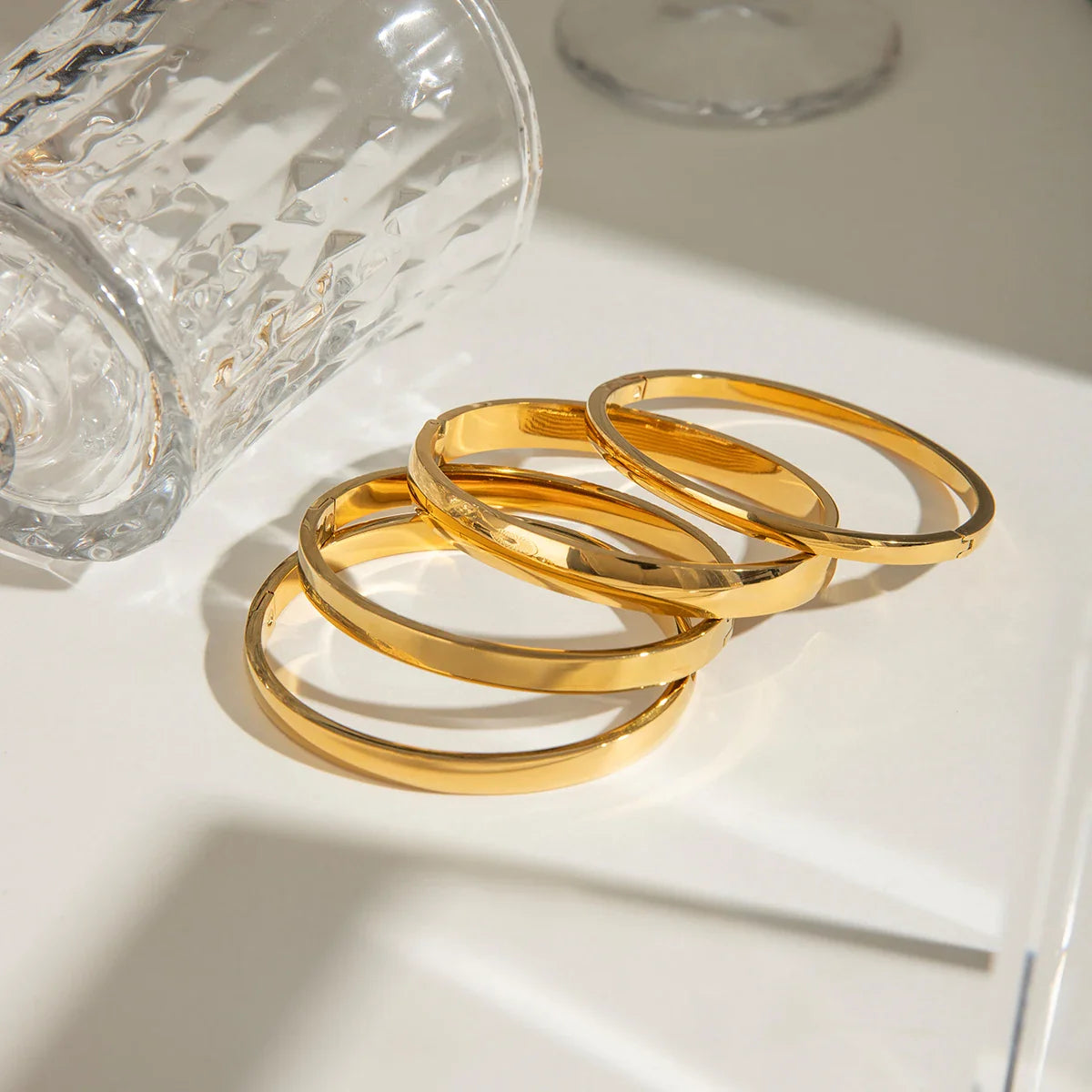 Pulseiras Rígidas em Aço Inoxidável