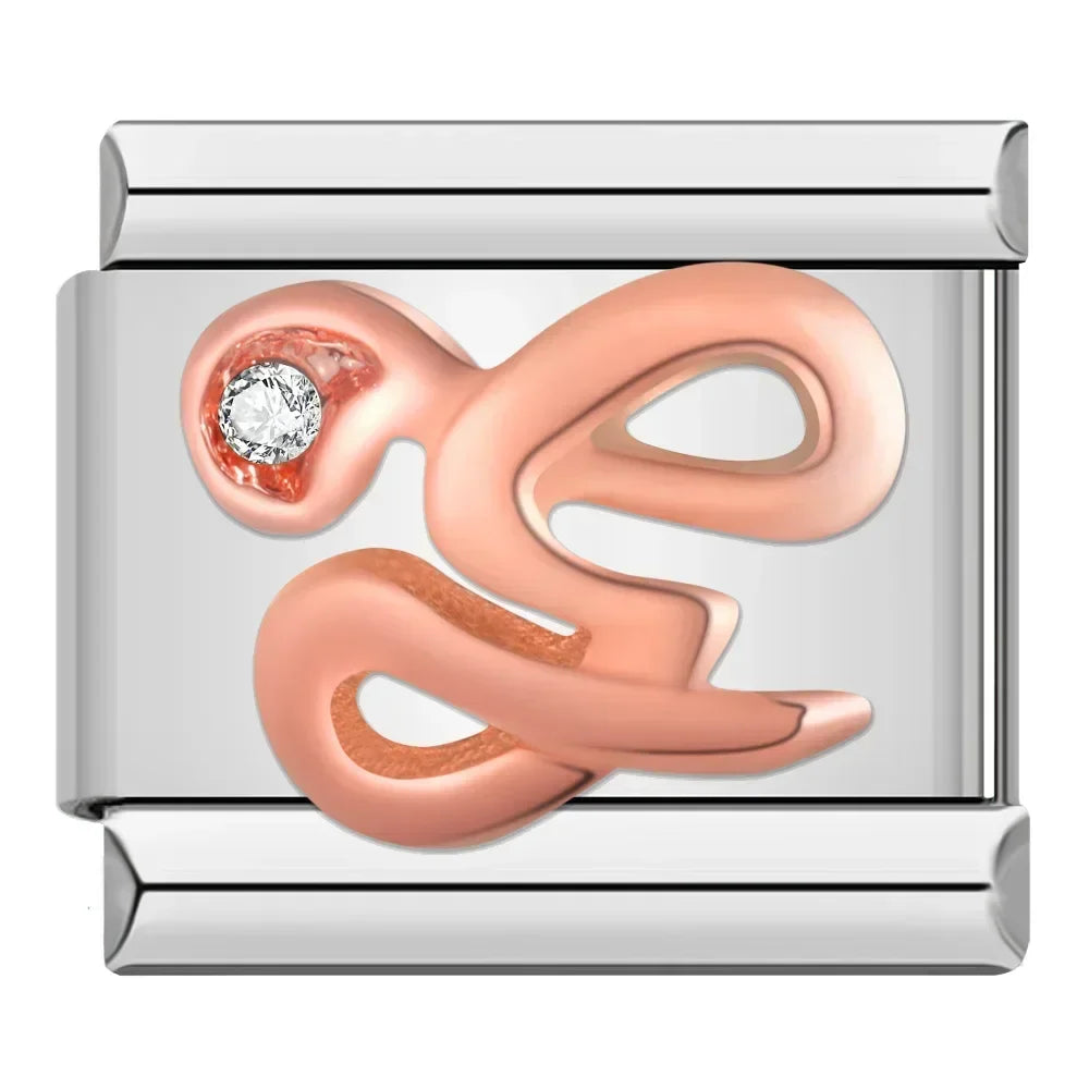Charms Letras Pulseira Italiana G
