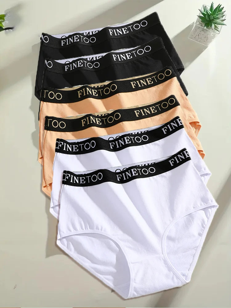 Cuecas Femininas de Algodão Pack 6PCS