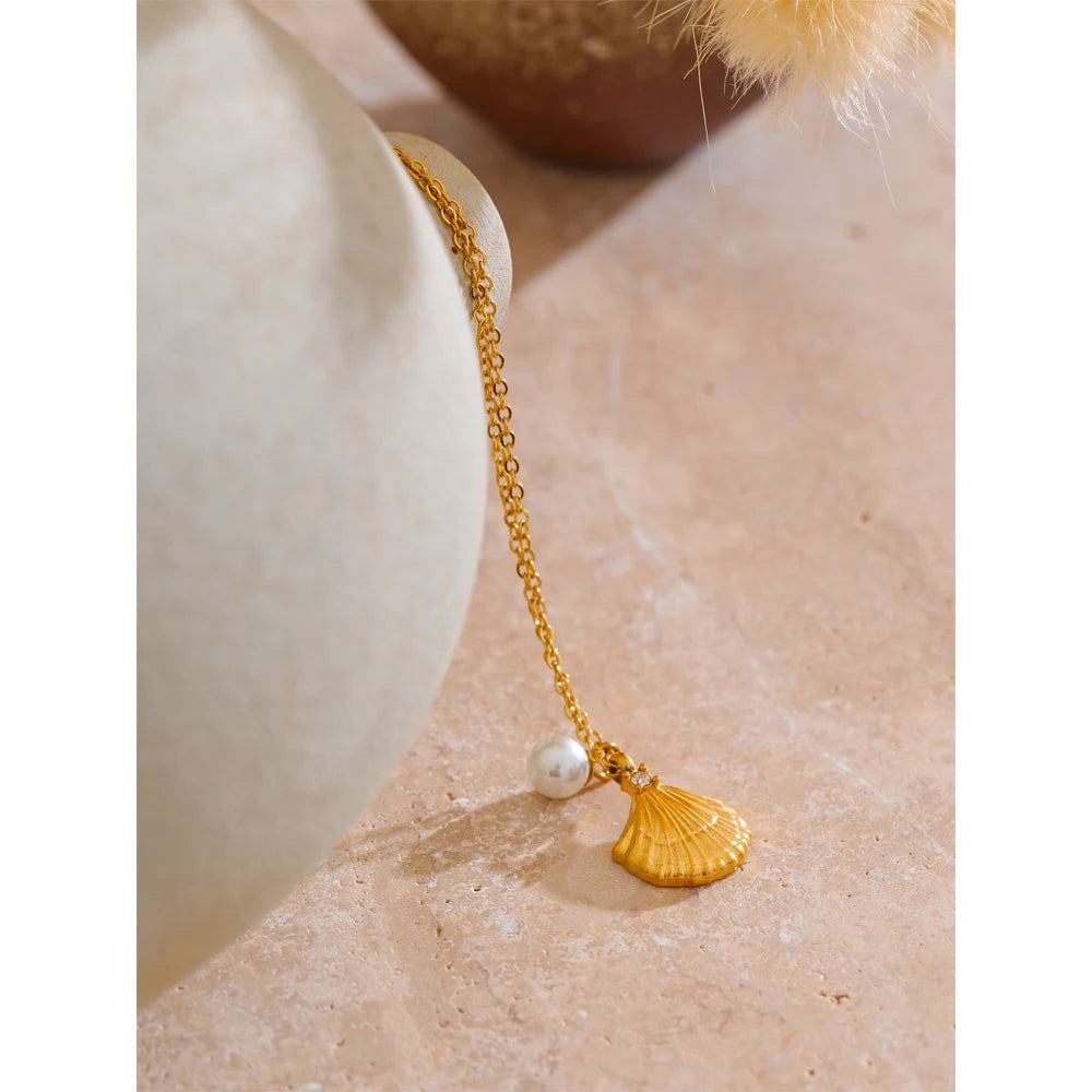 Colar de Concha e Pérola