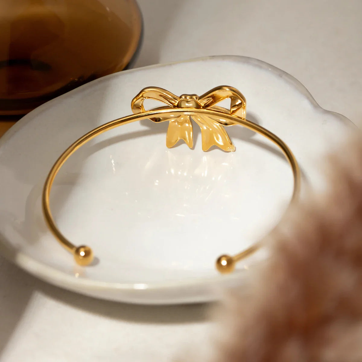 Pulseira com Laço em Aço Inox