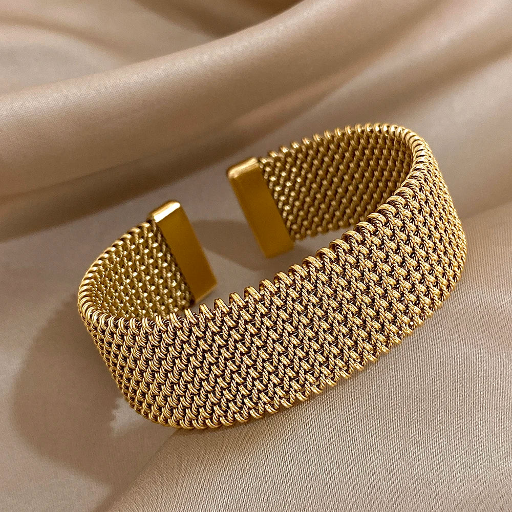 Pulseira de Malha de Aço