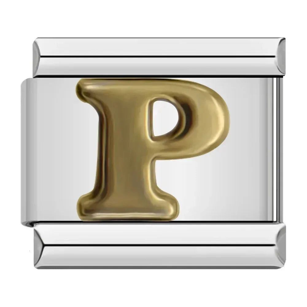 Charms Pulseira Italiana em Aço Inoxidável P