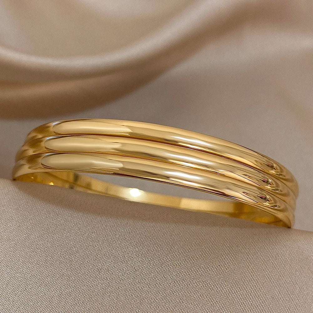Conjunto de Pulseiras Rígidas Finas