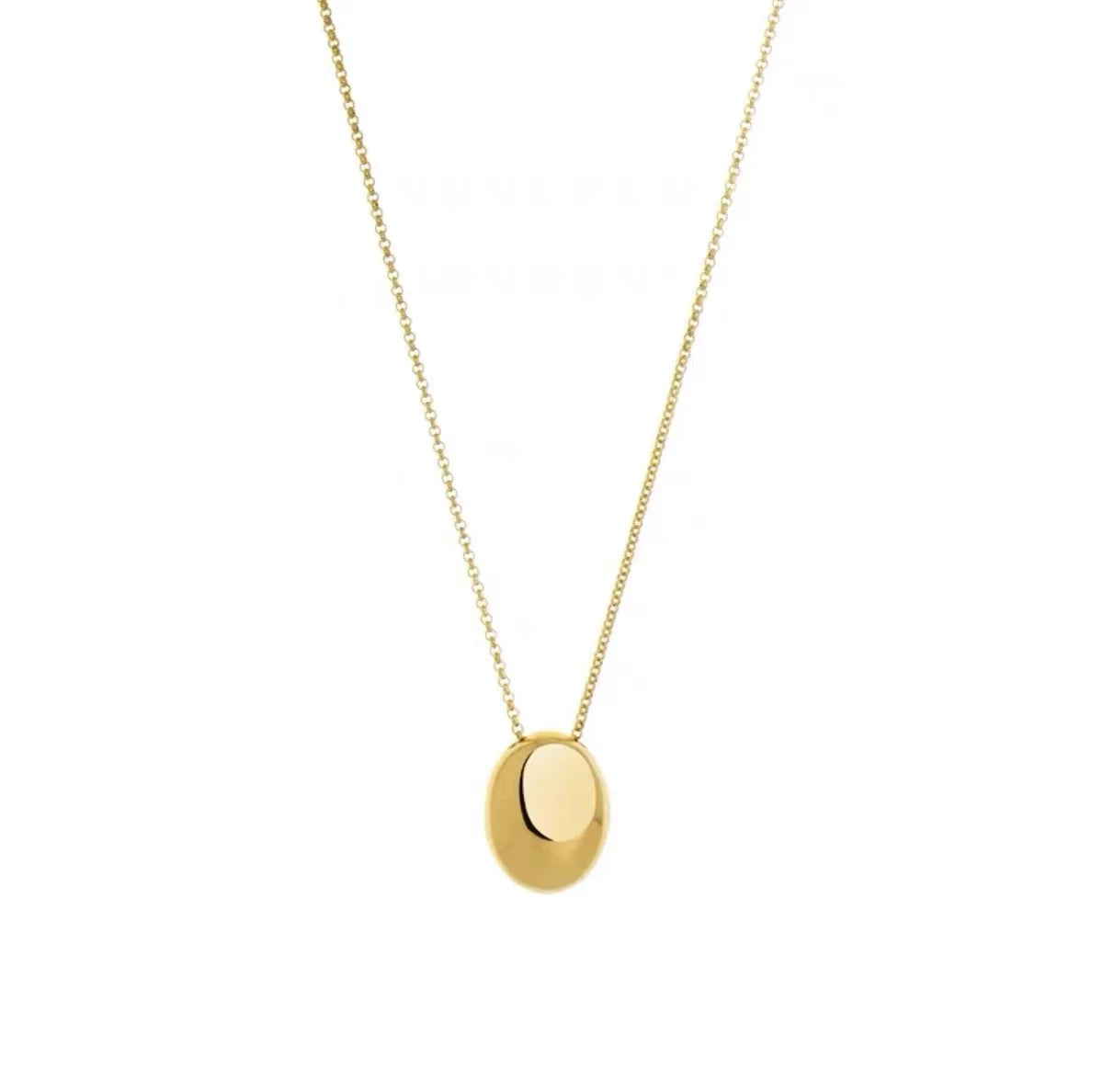 Colar Comprido com Pendente Oval