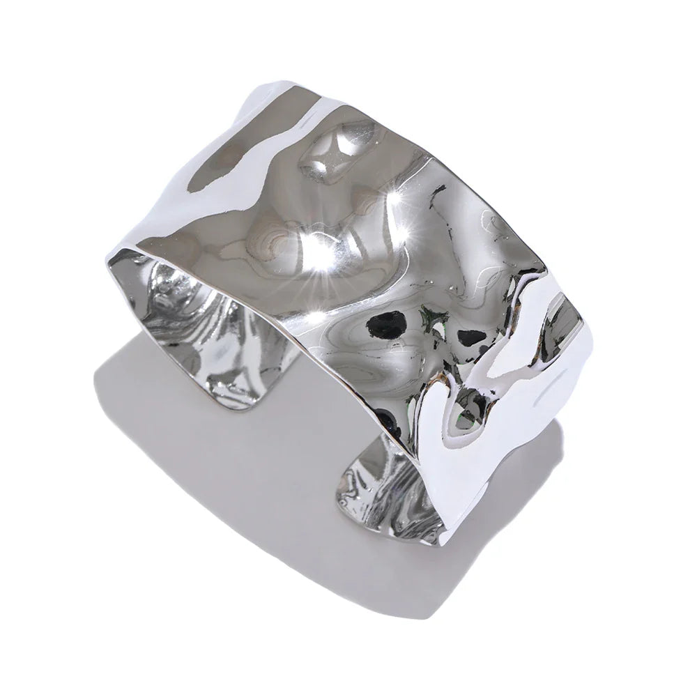 Pulseira Bangle Chunky Prateado