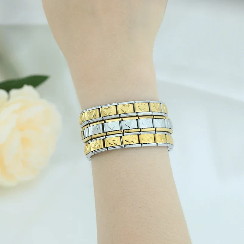 Pulseira Italiana Original em Aço Inoxidável