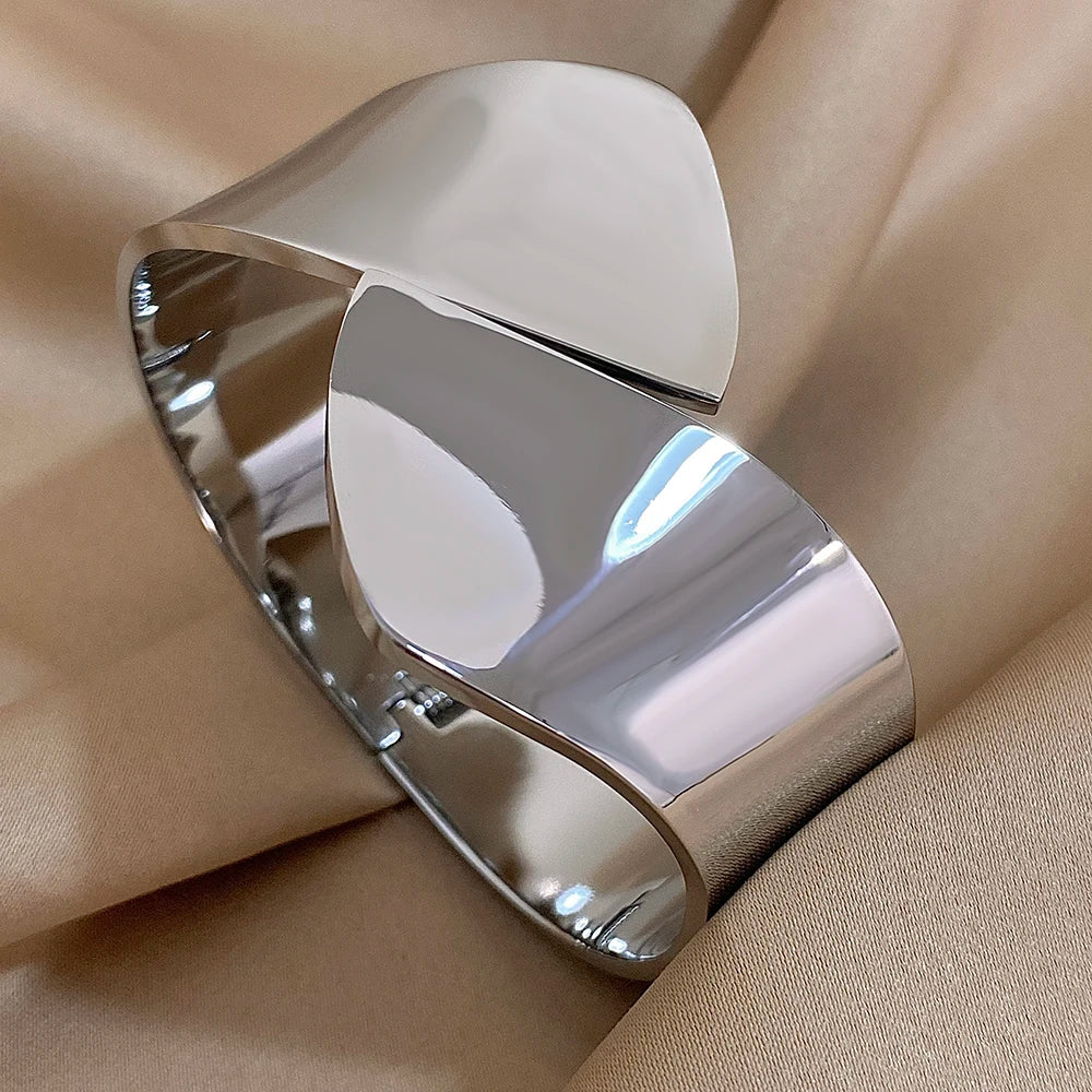 Pulseiras Mescladas em Aço Inox Prateado