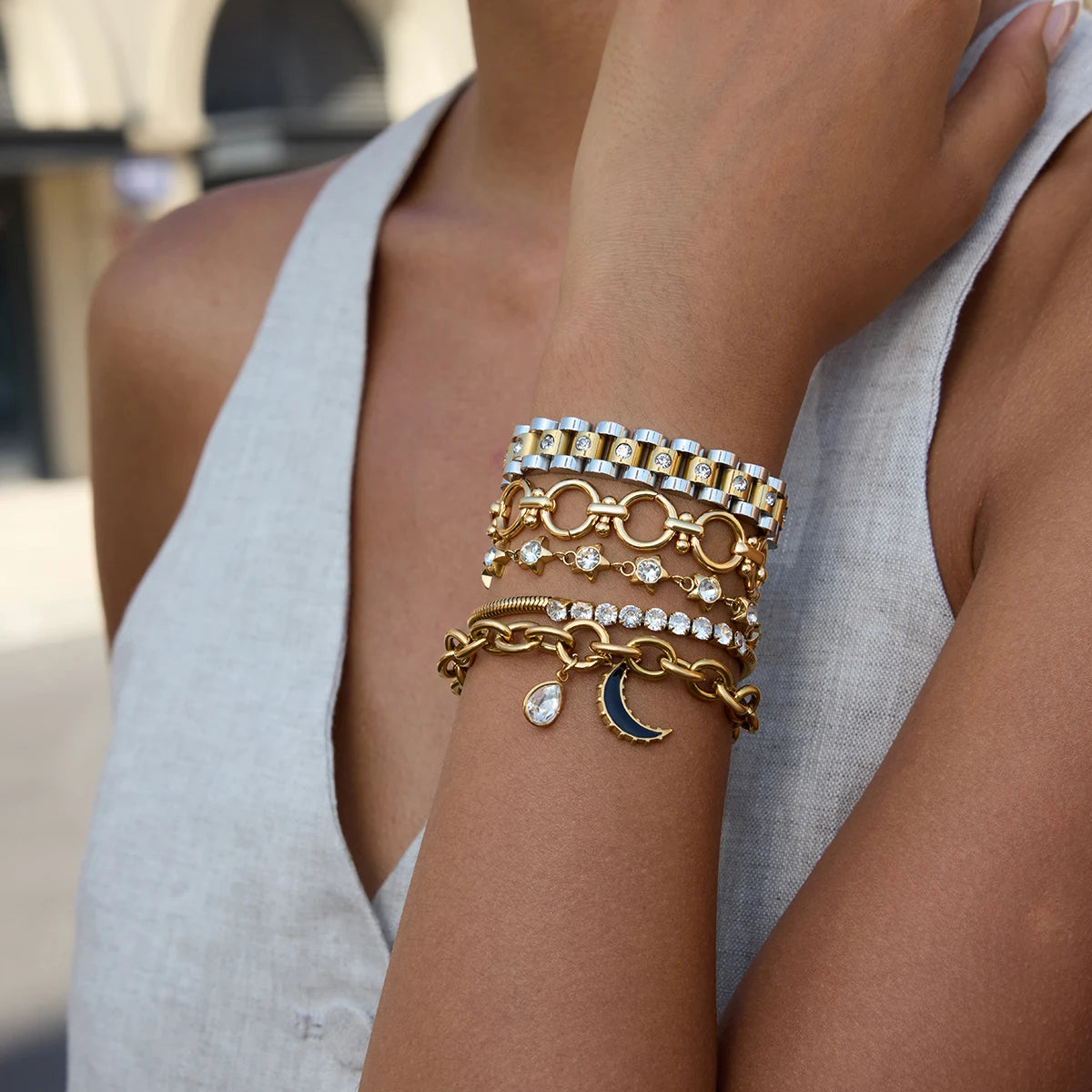 Pulseiras de Corrente - Aço inoxidável
