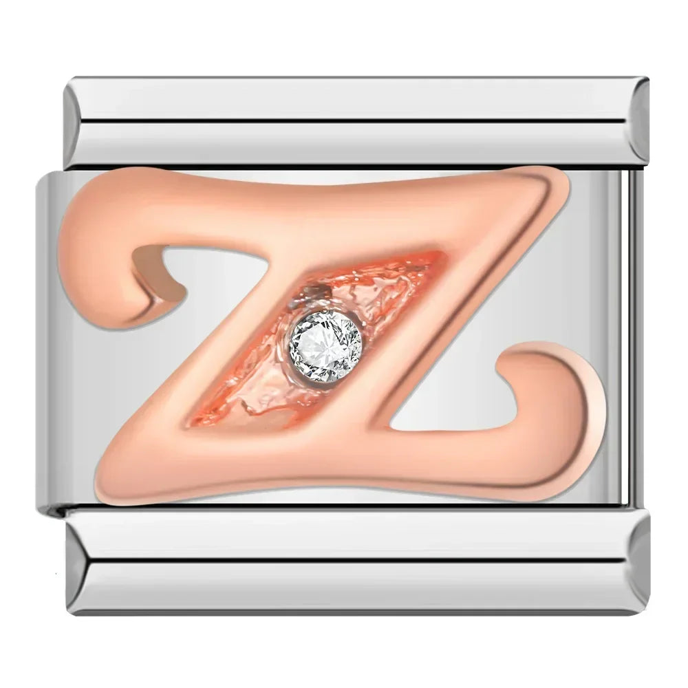 Charms Letras Pulseira Italiana Z