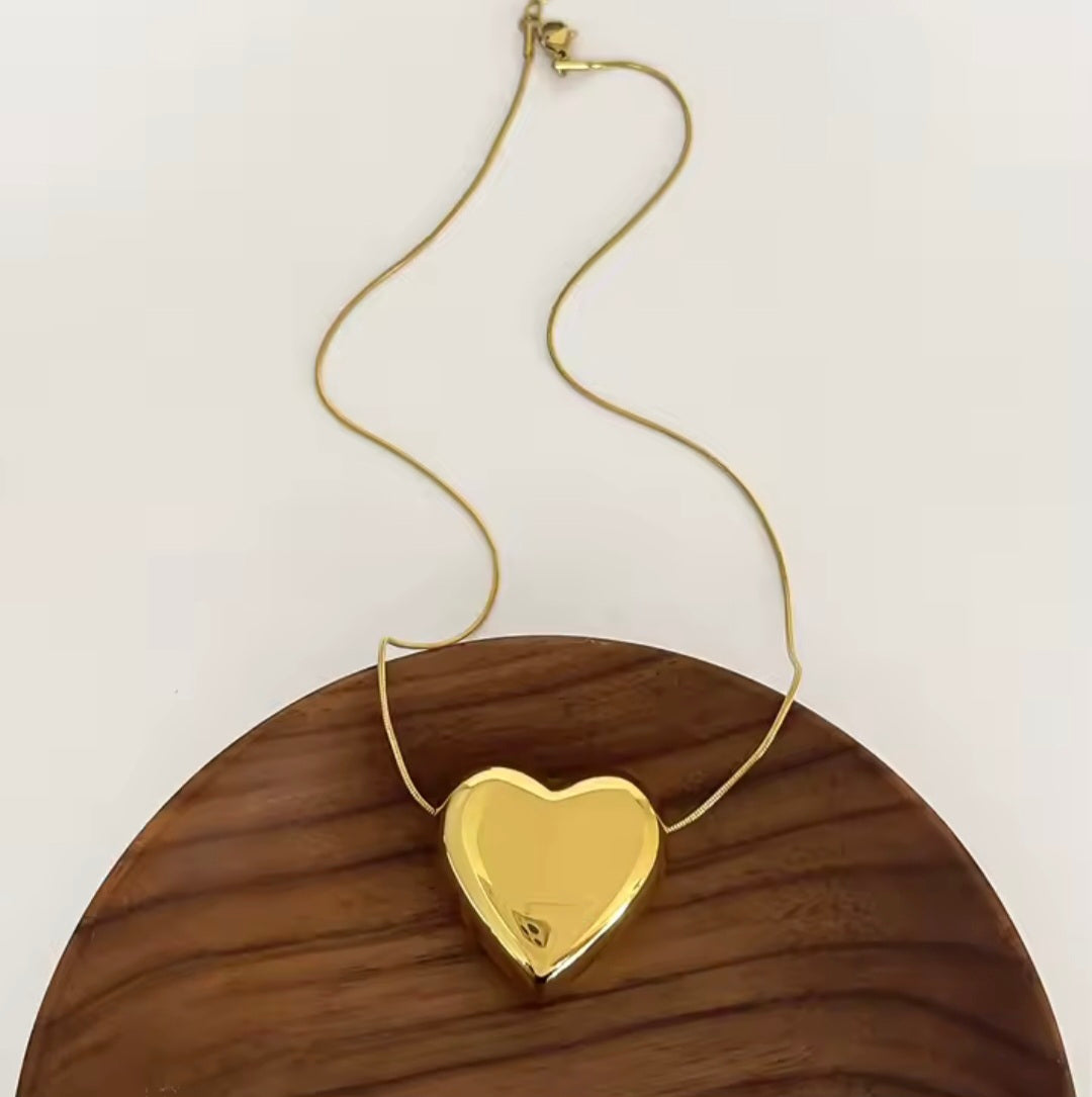 Collier nœud et cœur