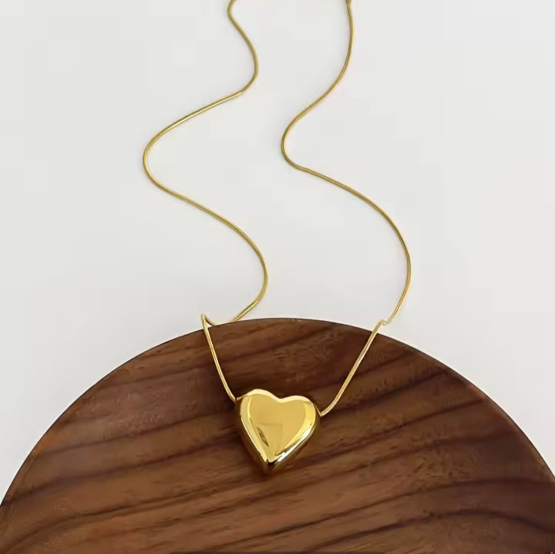 Collier nœud et cœur