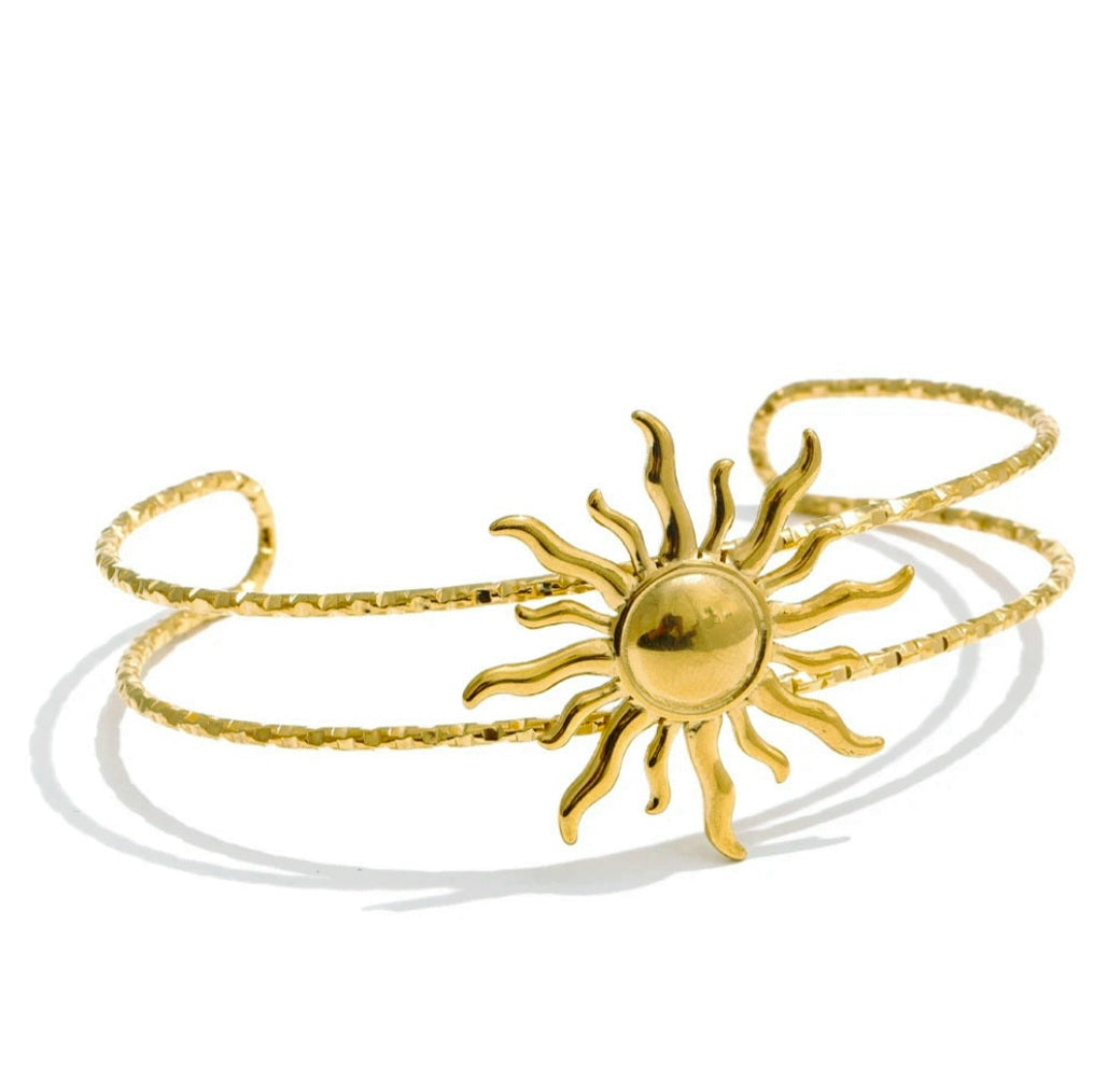 Pulseiras Clássicas em Aço Inoxidável Sol