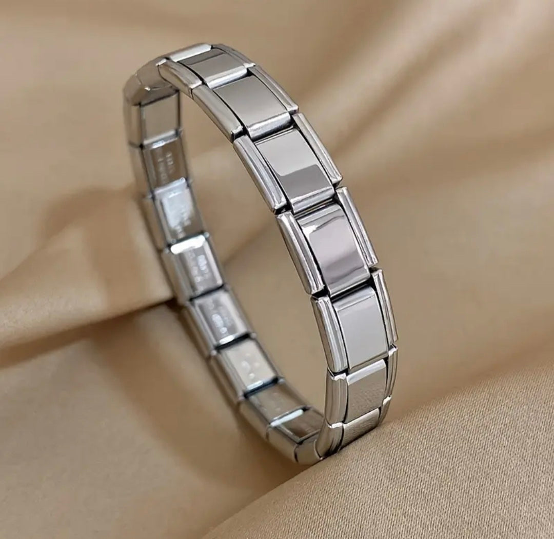 Pulseiras Italianas Originais em Aço Inoxidável