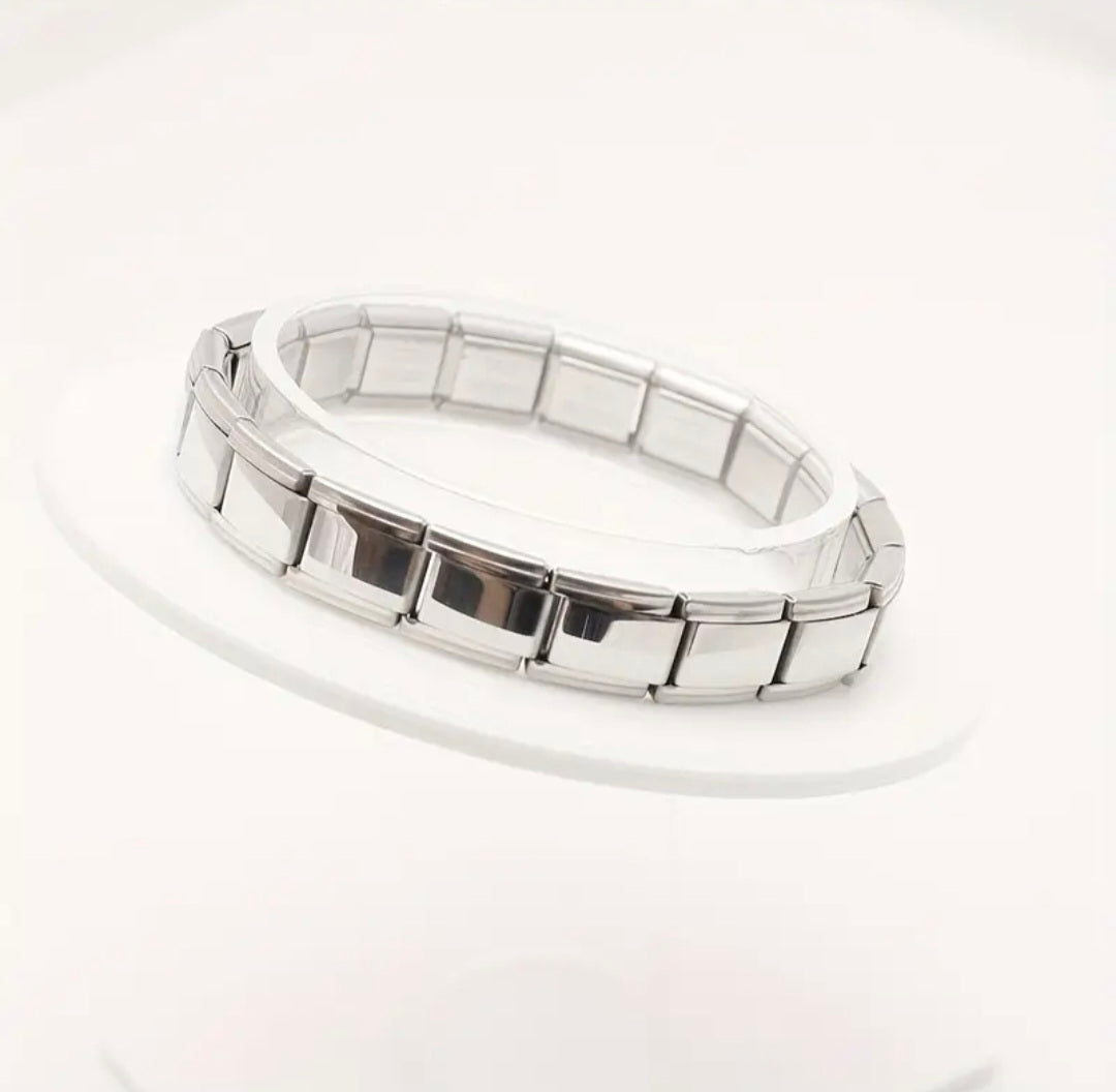 Pulseira Italiana Original em Aço Inoxidável