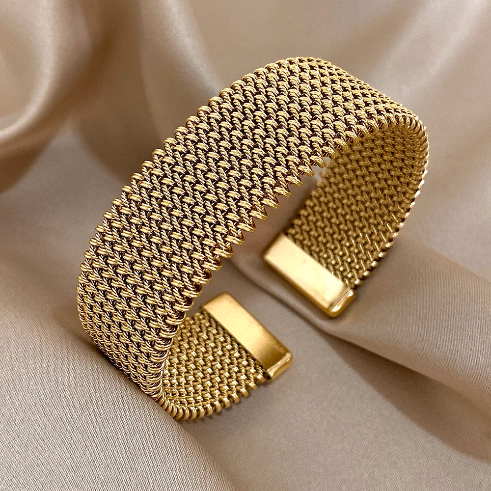Pulseira de Malha de Aço