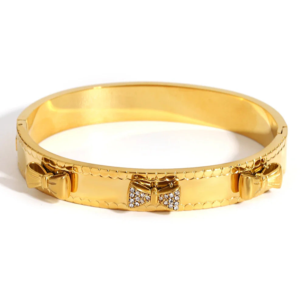 Pulseiras Rígidas em Aço Inoxidável Laços