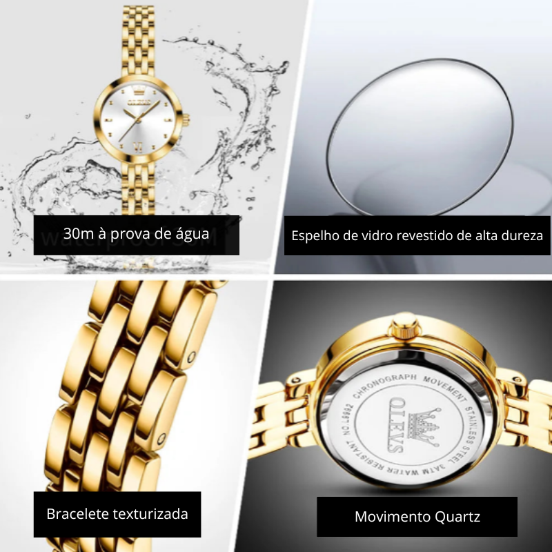 Relógio Feminino Luxury OLEVS