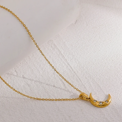 Colar de Pendente Lua