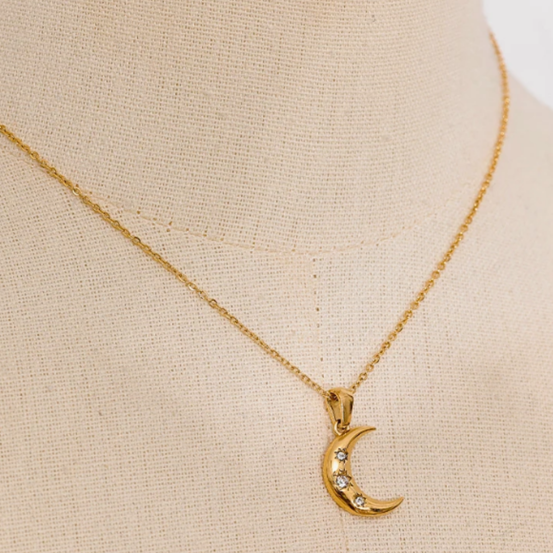 Colar de Pendente Lua