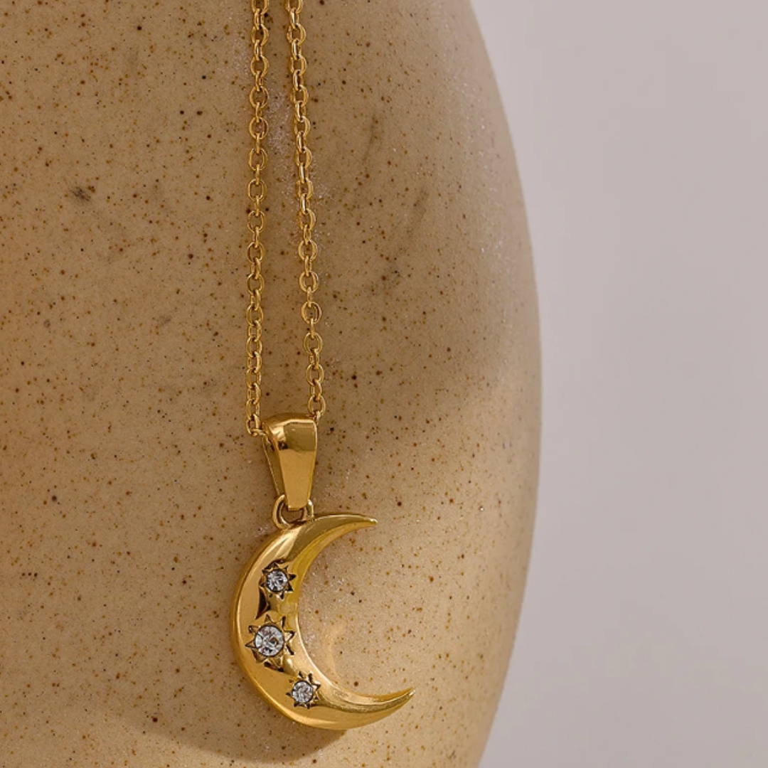 Colar de Pendente Lua