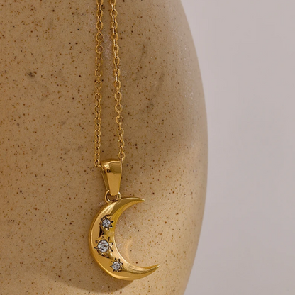 Colar de Pendente Lua