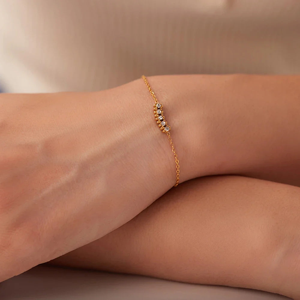 Pulseiras Brilhantes em Aço Inoxidável