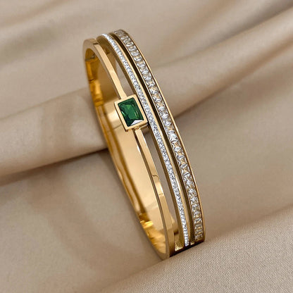 Pulseiras Rígidas Elegantes Verde