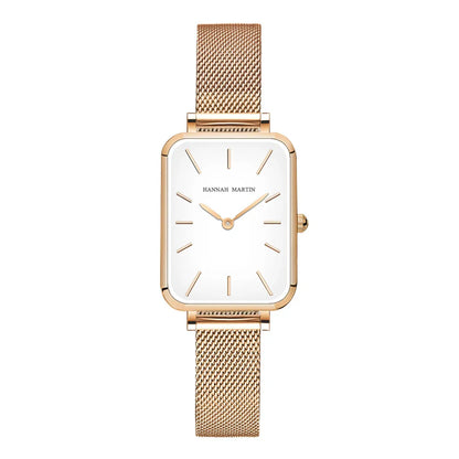 Relógio Fino em Aço Inoxidável Dourado fundo branco