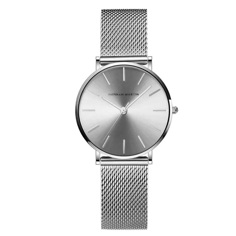 Relógio Feminino em Aço Inox Prateado