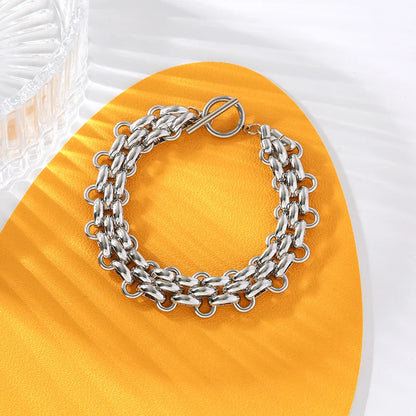 Pulseira Maxi em Aço Inox