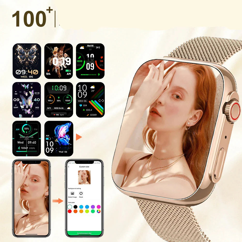 Smartwatch Bluetooth 1.91" Tela HD