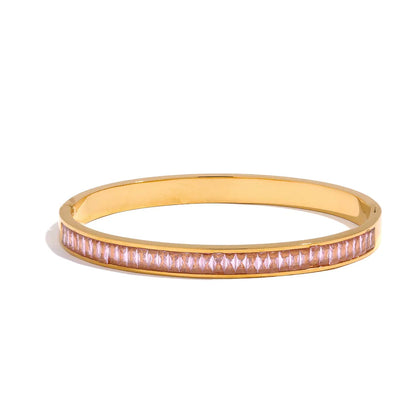 Pulseiras Brilhantes e Coloridas Rosa