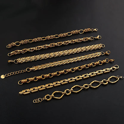 Pulseira Corrente de Elos em Aço Inoxidável