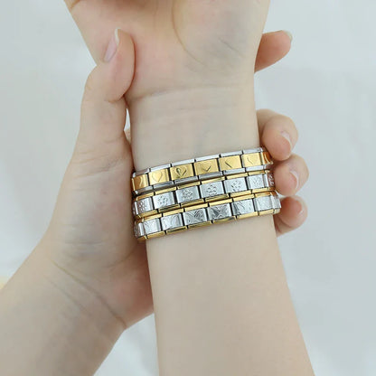 Pulseira Italiana Original em Aço Inoxidável