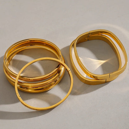 Pulseiras Rígidas em Aço Inoxidável