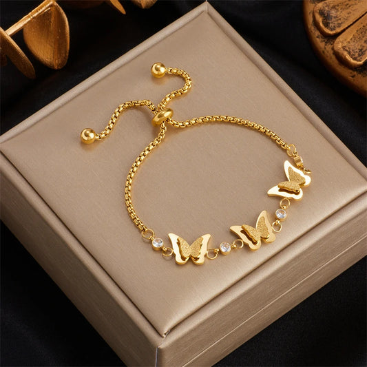Pulseira Charms Borboletas