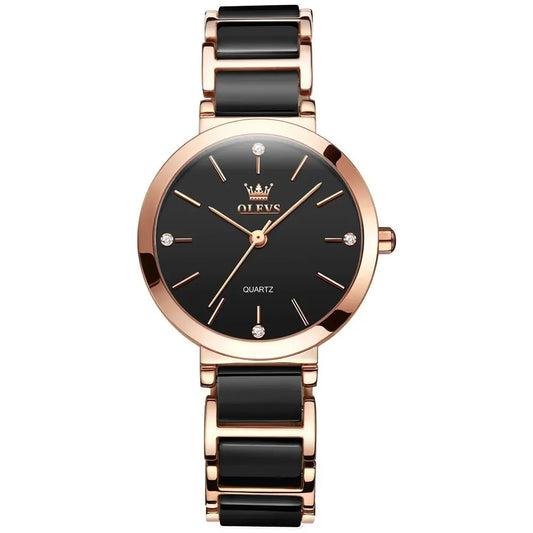 Relógio Feminino Elegante OLEVS Preto