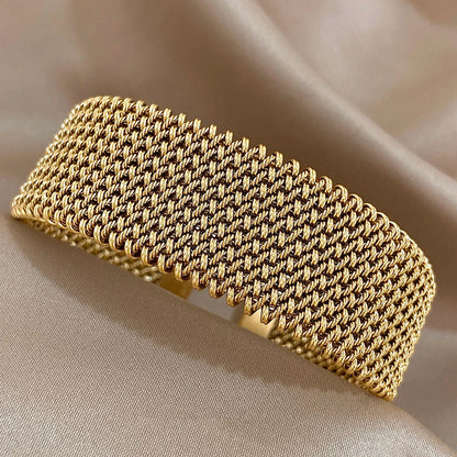 Pulseira de Malha de Aço
