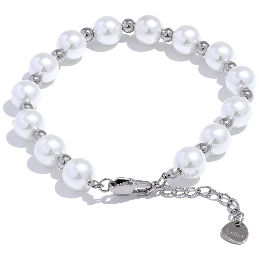 Pulseira de Pérolas - Aço inoxidável