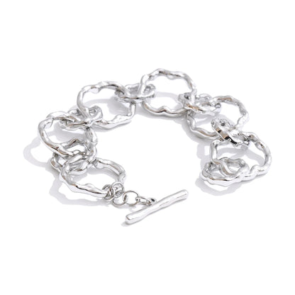 Pulseira de Corrente Elos - Aço inoxidável