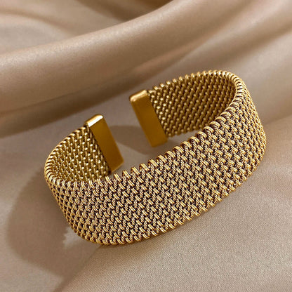 Pulseira de Malha de Aço