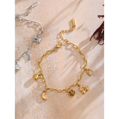 Pulseira de Charmes - Aço inoxidável