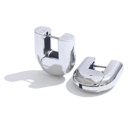 Brincos U Shape - Aço inoxidável