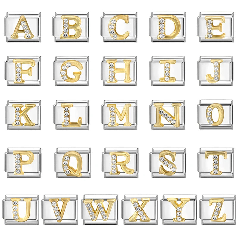 Charms Links Letras Brilhantes