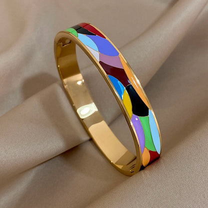 Pulseiras Rígidas Coloridas Multicor