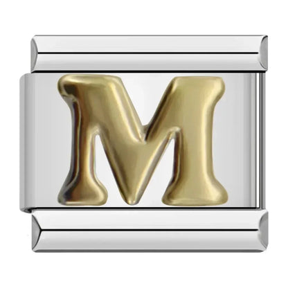 Charms Pulseira Italiana em Aço Inoxidável M